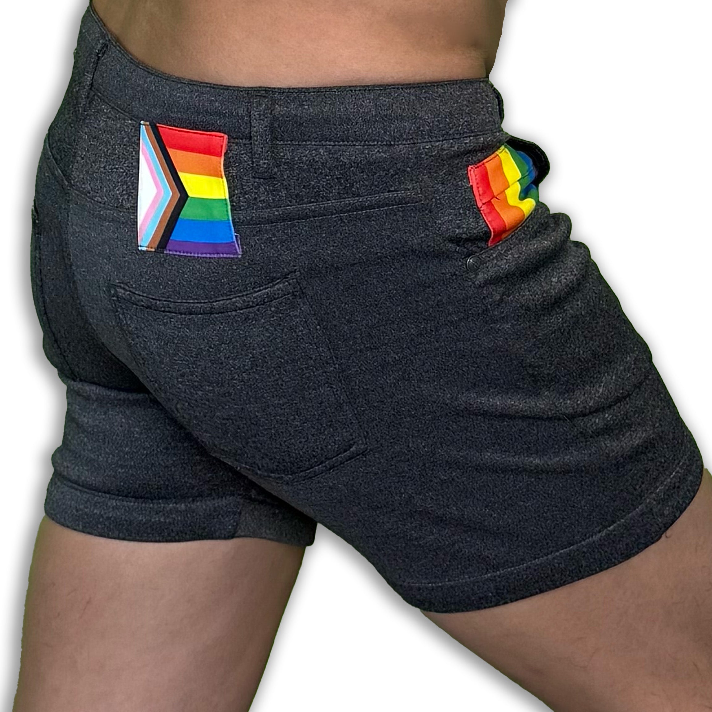 The NEW Rainbow Pride Huggers 5-in Inseam Shorts – Gay Almanac
