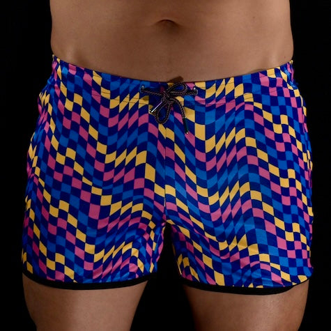 The "VPL" Party Shorts - Checkerboard