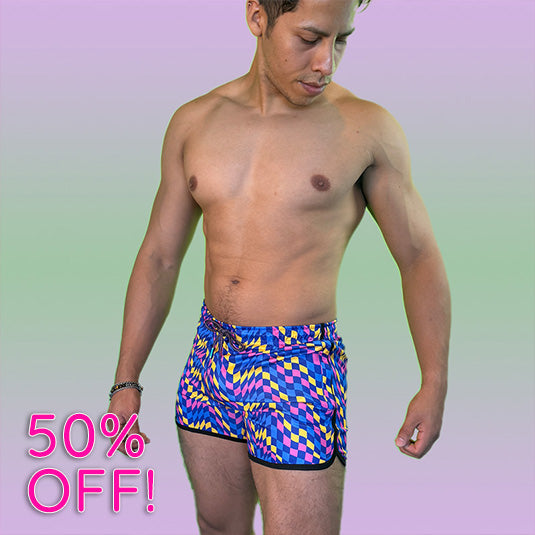 The "VPL" Party Shorts - Checkerboard