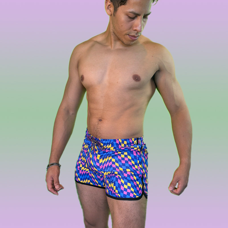 The "VPL" Party Shorts - Checkerboard