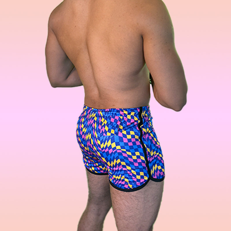 The "VPL" Party Shorts - Checkerboard