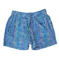 Blue Circuit Weekender 4 inch inseam Flash Reflective Shorts with Zippered Pockets