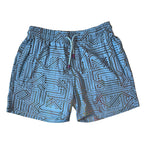 Blue Circuit Weekender 4 inch inseam Flash Reflective Shorts with Zippered Pockets