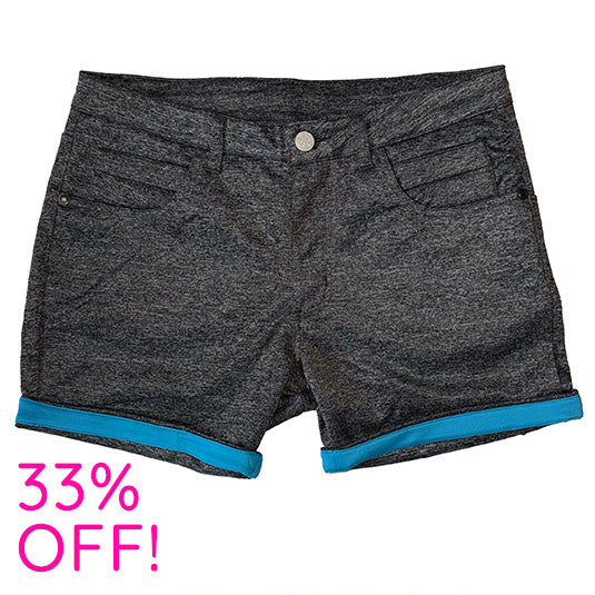Grey-Blue Huggers 5-in Inseam Shorts