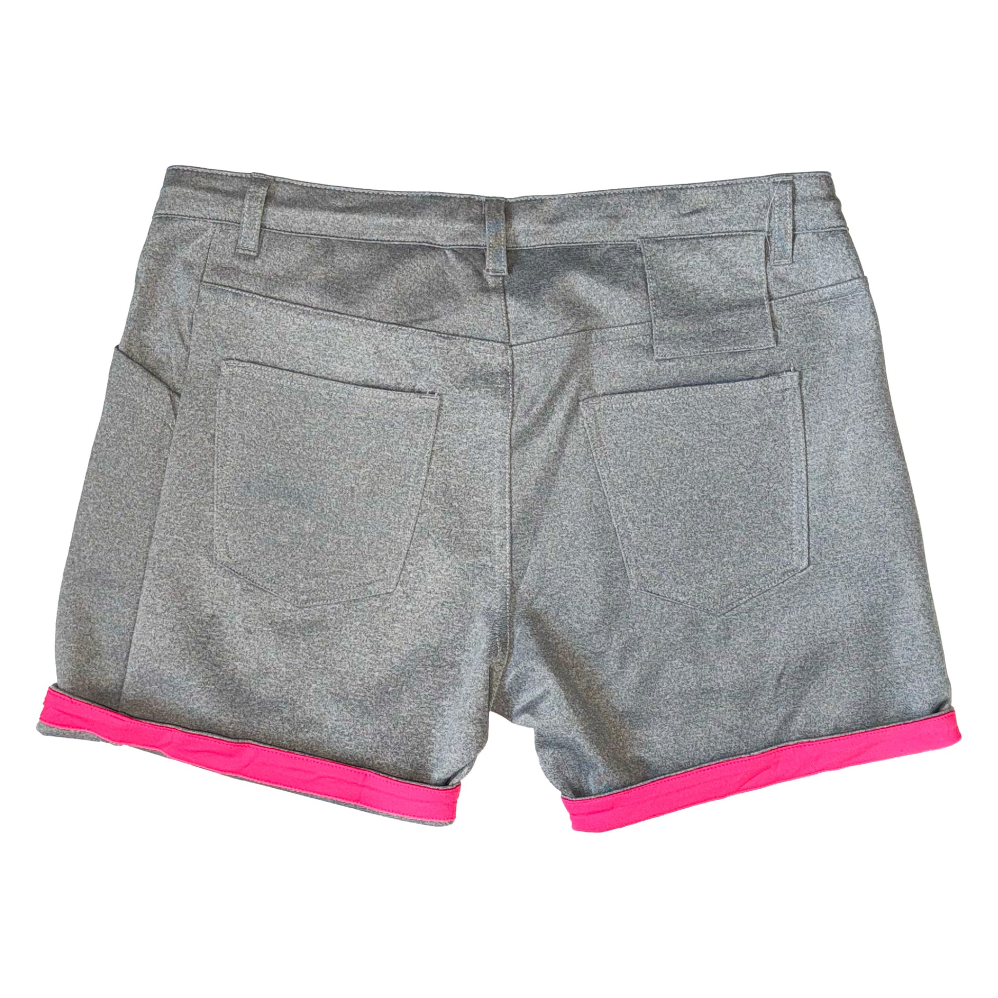 Light Grey-Hot Pink Huggers 5-in Inseam Shorts