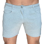 Light Grey-Hot Pink Huggers 5-in Inseam Shorts