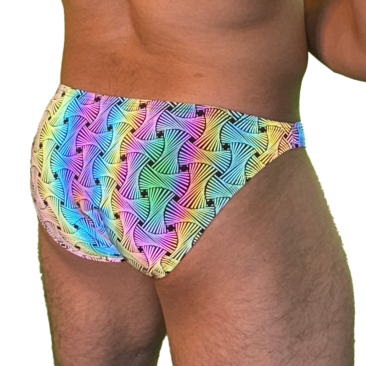 Party Bottoms - Reflective Loom Bikini Cut Party & Swim Brief