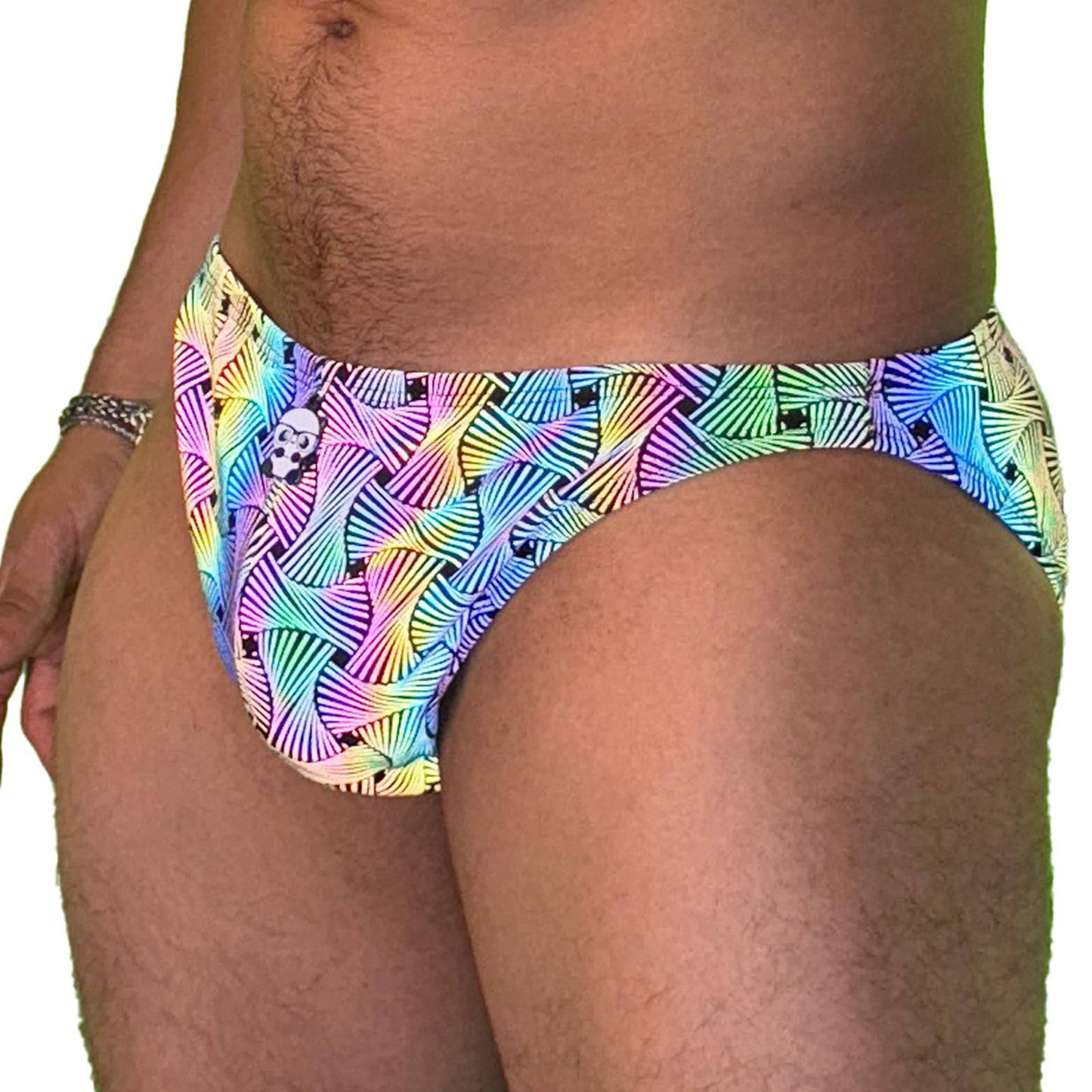 Party Bottoms - Reflective Loom Bikini Cut Party & Swim Brief