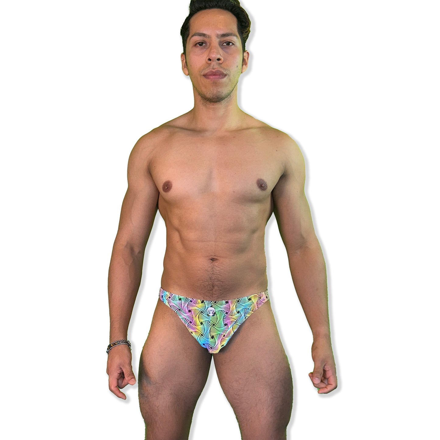 Party Bottoms - Reflective Loom Bikini Cut Party & Swim Brief