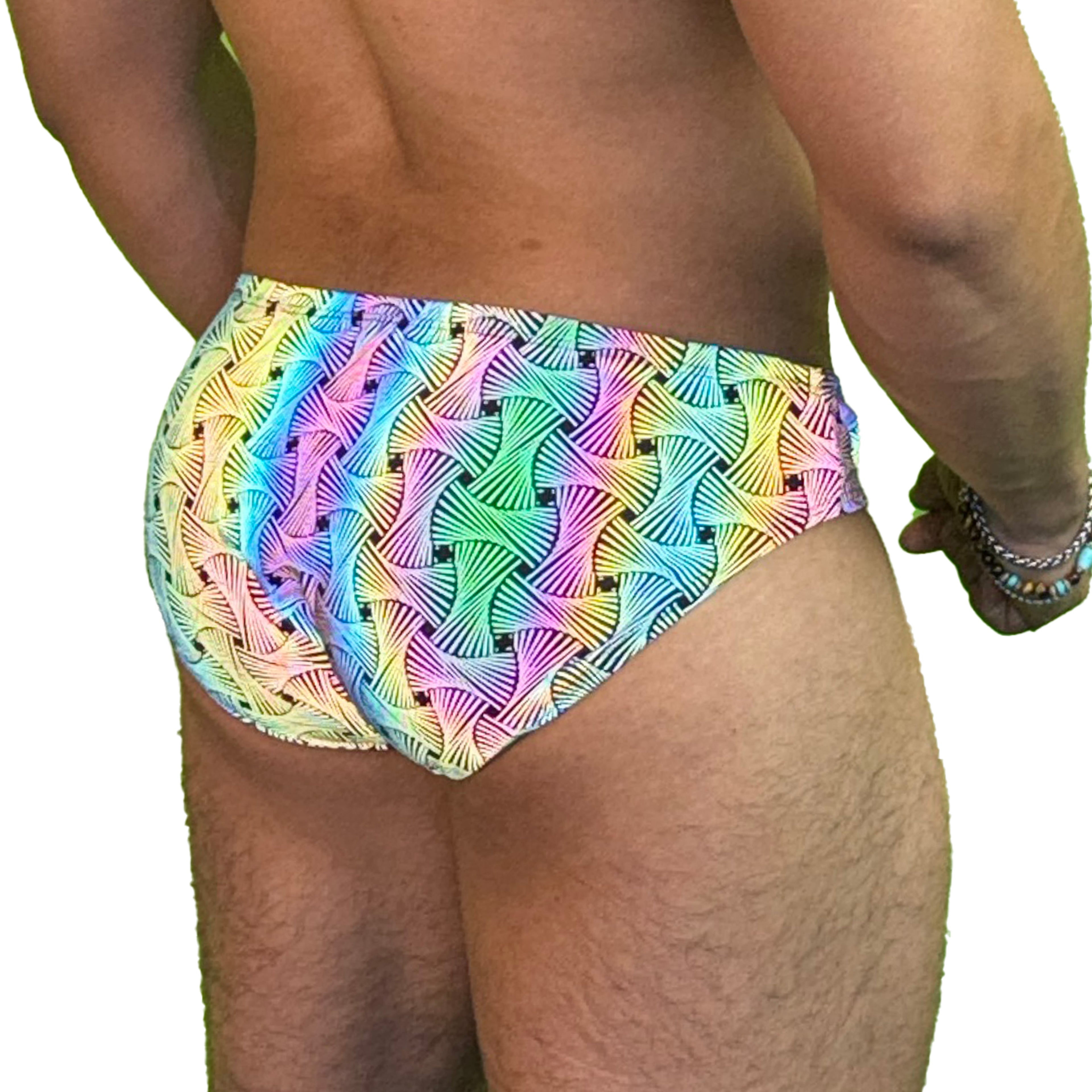 Party Bottoms - Reflective Loom Classic Cut Party & Swim Brief
