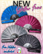 NEW Glitter Fans with Matching Fan Holsters