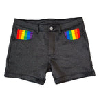 The NEW Rainbow Pride Huggers 5-in Inseam Shorts