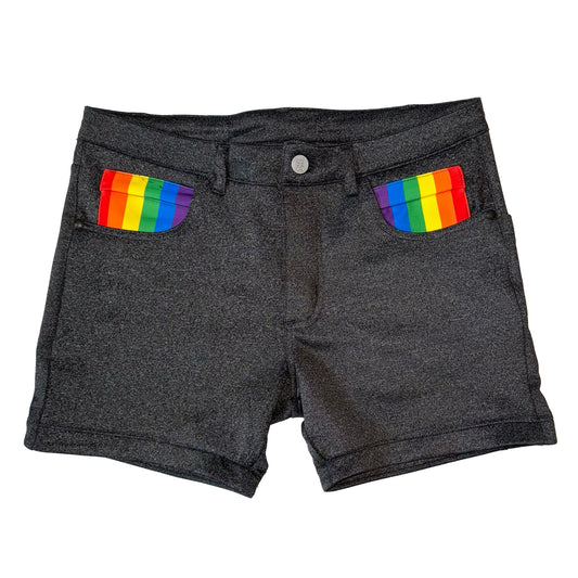 The NEW Rainbow Pride Huggers 5-in Inseam Shorts