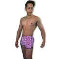 The "VPL" Party Shorts - Purple Flash Reflective Triangles