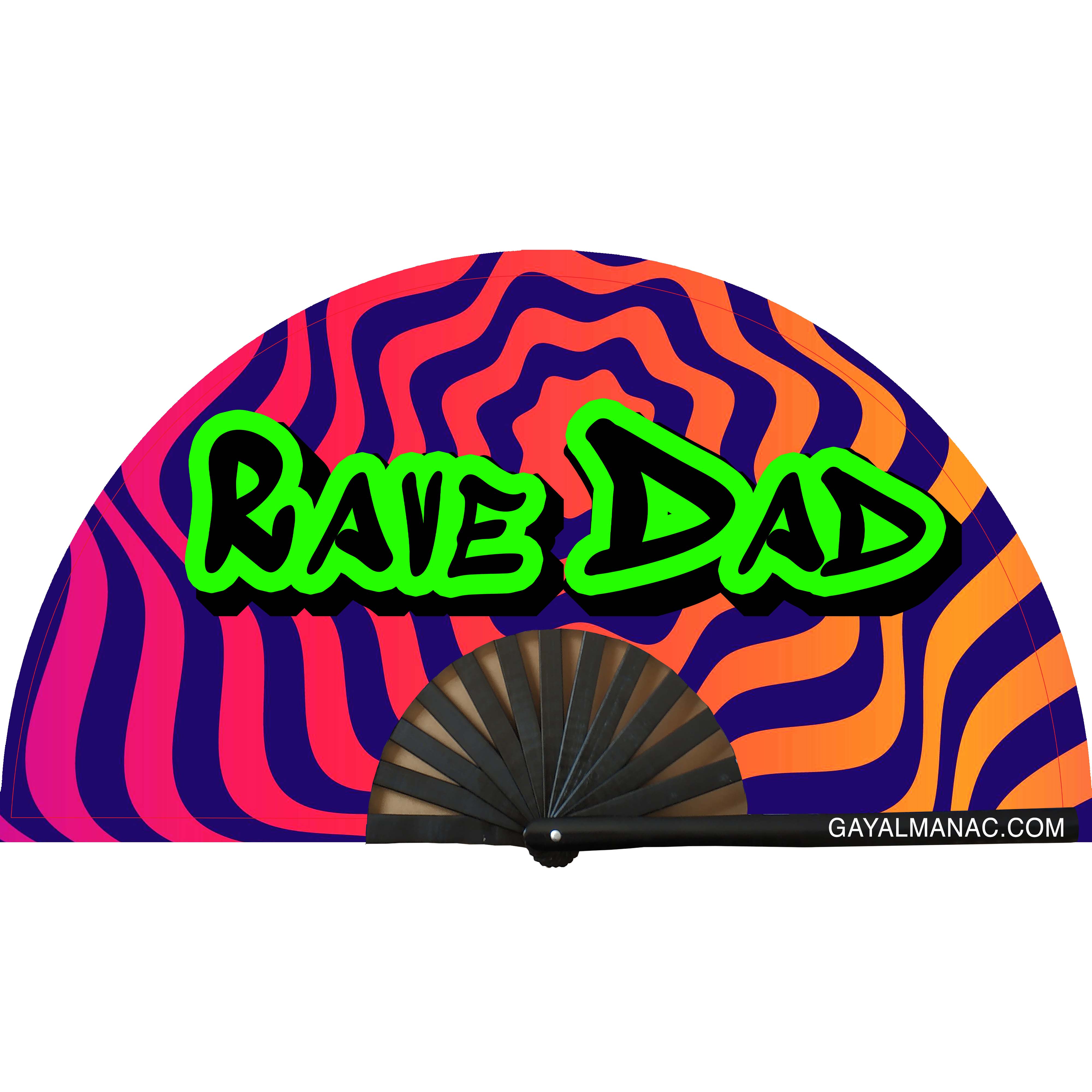Rave Fan Vector Rave Dad Fan | Portable Hand Fan for Festivals & Raves – Gay Almanac