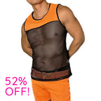 UV Orange Mesh Tank