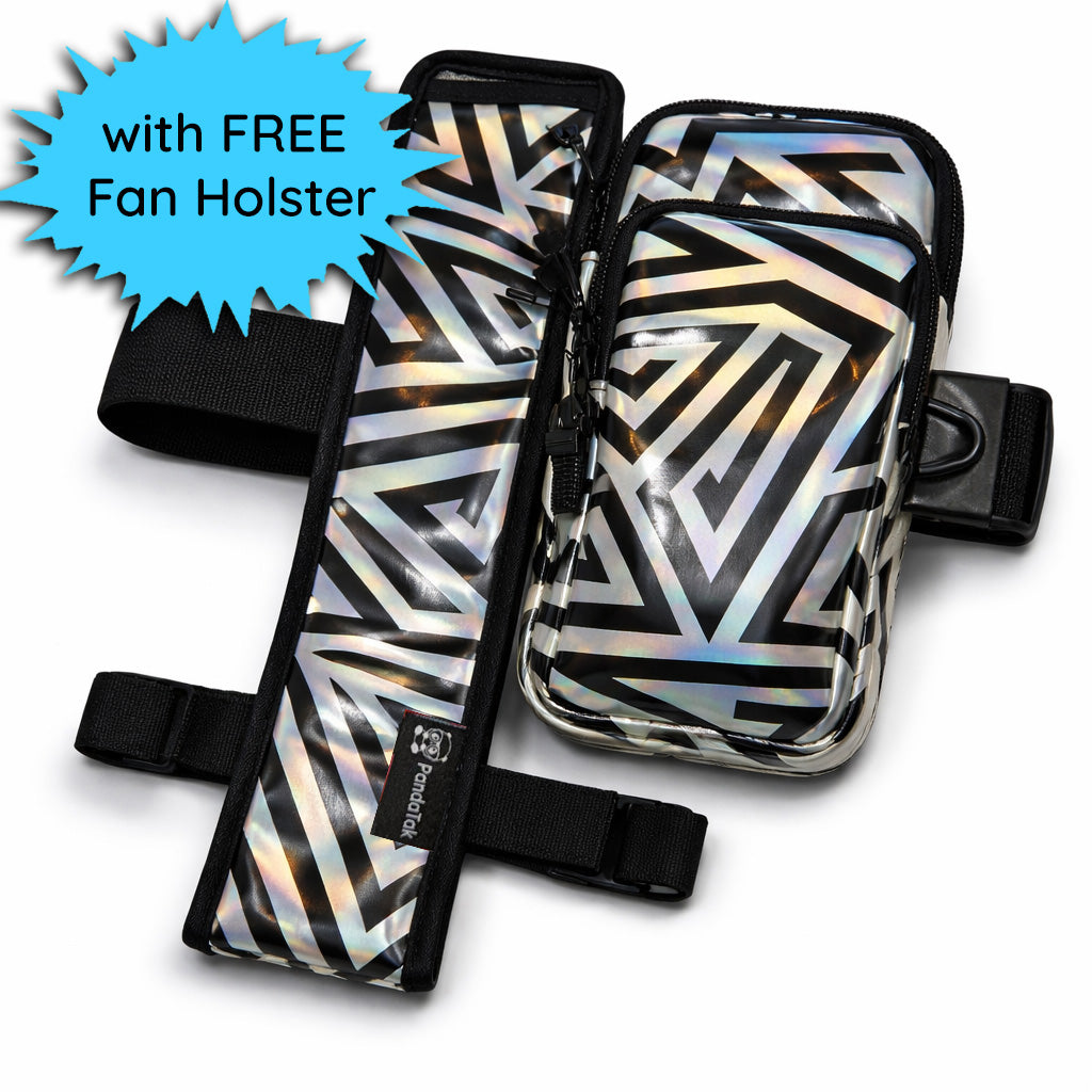 Silver ZIGZAG Vers Murse Anti-Theft Phone Bag