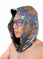 Mermaid Rave Hood