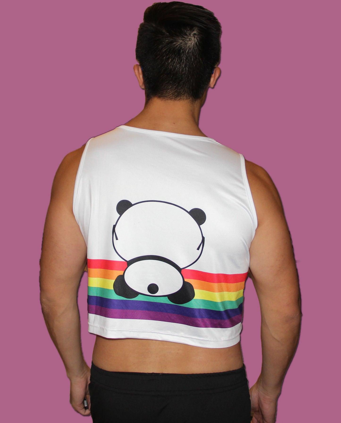 Rainbow PRIDE Panda Crop Top