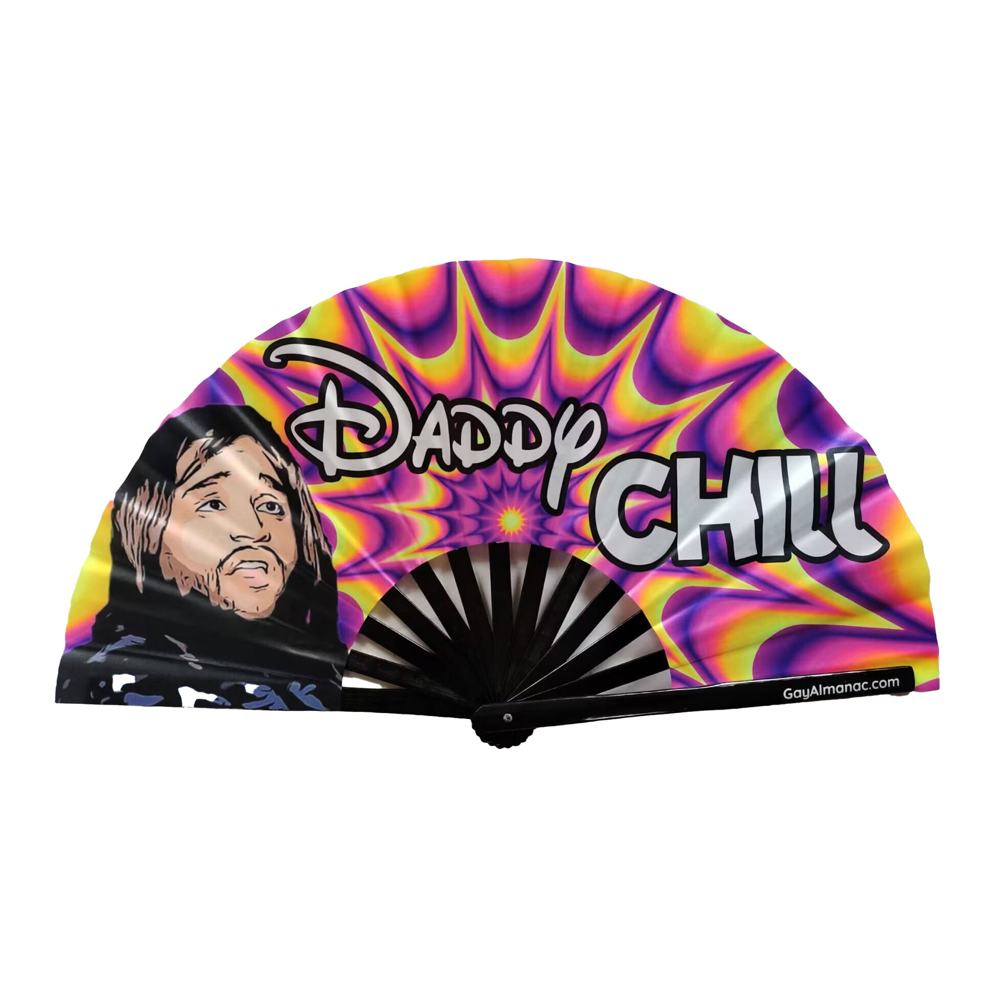 Daddy Chill Fan Bamboo Hand Fan For Festivals Gay Almanac daddy-chill-fan-bamboo-hand-fan-for-festivals-gay-almanac
