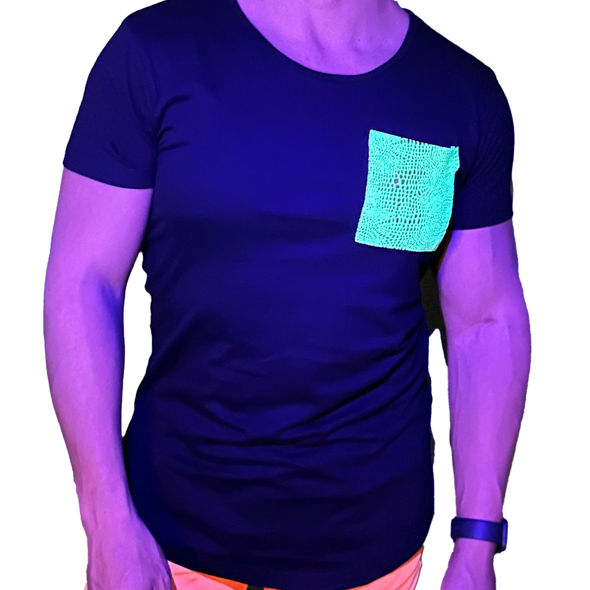 Green Snakeskin Pocket T