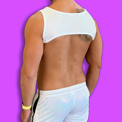 Fashion Harness - Electric Pink Snakeskin