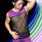 Party Purple Mesh Tank